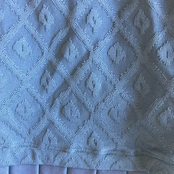 J. McLaughlin Navy Textured pleated tennis or golf Mini Skirt - Picture 5 of 6